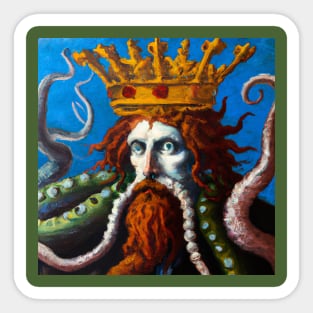 Classic Portrait of King of the Krakens Sticker